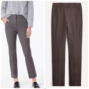 J. Crew Dark Gray Remi dress pant in bi-stretch cotton Ankle Length High Rise